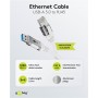 Câble Ethernet USB-A 3.0 vers RJ45, 5 mconnecte un routeur, modem ou switch réseau au port USB-A de l\'ordinateur portable, tablette ou smartphone