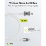Câble Ethernet USB-C™ 3.1 vers RJ45, 15 mconnecte un routeur, modem ou switch réseau au port USB-C™ de l\'ordinateur portable, tablette ou smartphone