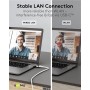 Câble Ethernet USB-C™ 3.1 vers RJ45, 15 mconnecte un routeur, modem ou switch réseau au port USB-C™ de l\'ordinateur portable, tablette ou smartphone