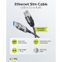 Câble Ethernet USB-A 3.0 vers RJ45, Slim, 10 mconnecte un routeur, modem ou switch réseau au port USB-A de l\'ordinateur portable, tablette ou smartphone