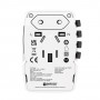Adaptateur de Voyage World USB Charger AC65PD65 W, chargeur 1x USB-C™ et 1x USB-A pour les connexions secteur internationales (non mises à la terre, 2 broches)