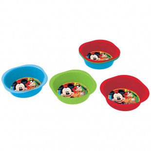 STOR - Planetoys-Set 3 Uni bols pique-niquer couleurs Mickey Mouse