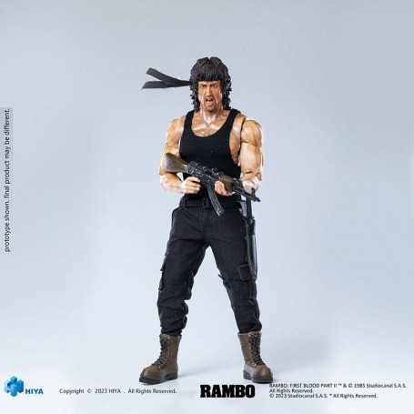 Rambo figurine 1/12 Exquisite Super Series First Blood II John Rambo 16 cm