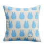 Mon voisin Totoro oreiller Silhouette Totoro Bleu 45 x 45 cm