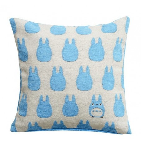 Mon voisin Totoro oreiller Silhouette Totoro Bleu 45 x 45 cm