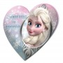 Coussin en forme de coeur imprimé La Reine des neiges En velours Multicolore 25 x 20 x 7 cm