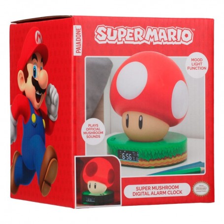 Super Mario réveil lumineux Super Mushroom