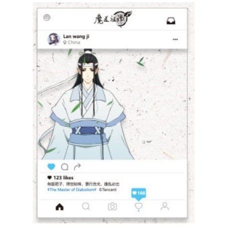 Grandmaster of Demonic Cultivation porte photo acrylique Lan Wangji