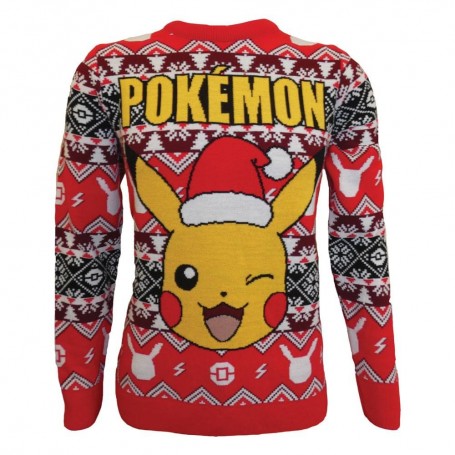 Pokémon Sweatshirt Christmas Jumper Pikachu (XL)