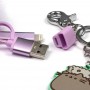 Pusheen Câble de chargement USB 3in1 avec porte-clés Pom Pom