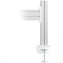 InLine® Slatwall table mount, panel aluminium 1m incl. 2 pillars 0.86m