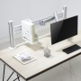 InLine® Slatwall table mount, panel aluminium 1m incl. 2 pillars 0.86m