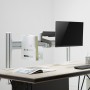 InLine® Slatwall table mount, panel aluminium 1m incl. 2 pillars 0.86m