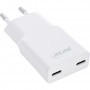 InLine® USB power supply charger Dual USB-C, PD, PPS, 30W, white