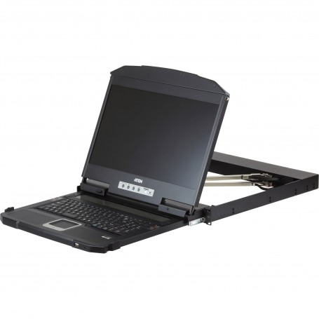 ATEN CL3800NW DE Short Dual-Rail 18.5\" LCD console (USB HDMI DVI VGA) DE layout