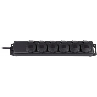 Brennenstuhl 6-way distribution board for outdoor use black