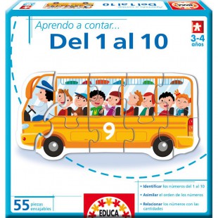 EDUCA BORRAS - apprendre a contar del 1 al 10 apprendre à compter en ESPAGNOL