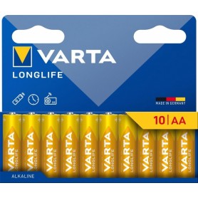 VARTA Pile alcaline \"LONGLIFE\", Mignon AA, pack de 10