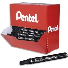 Pentel Marqueur permanent N50, prsentoir carton de 36