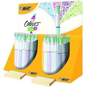 BIC Stylo bille 4 Colours Fun, prsentoir de 40