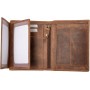 Alassio Portefeuille, format portrait, en cuir, marron