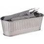 APS Corbeille couverts, acier inoxydable poli mat