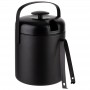 APS Seau glaons, en acier inoxydable, 1,3 litre, noir