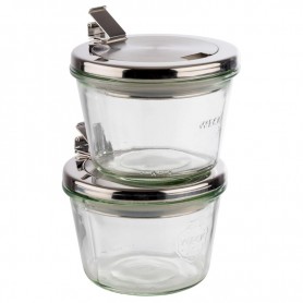 APS Bocal Weck avec couvercle, 370 ml, set de 2