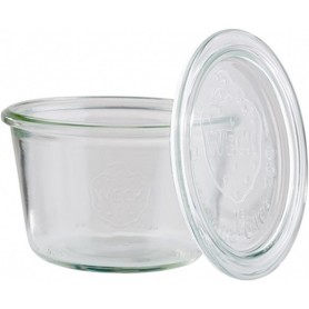 APS Bocal Weck avec couvercle, 370 ml, set de 3