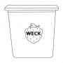 APS Bocal Weck avec couvercle, 580 ml, set de 2