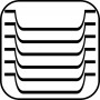 APS Tablette NERO GN 1/3, 325 x 176 x 25 mm, noir