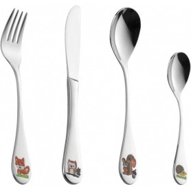 Esmeyer Couverts pour enfants FOREST, 4 pices, inox 18/10