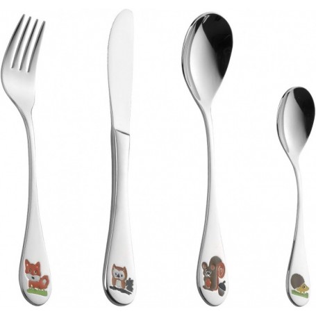 Esmeyer Couverts pour enfants FOREST, 4 pices, inox 18/10