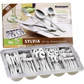 Esmeyer Couverts SYLVIA, 181 pices, en inox chrom