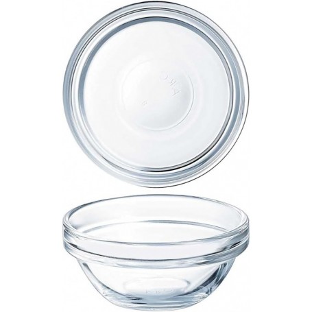 Esmeyer Arcoroc Bol en verre EMPILABLE, 1 litre