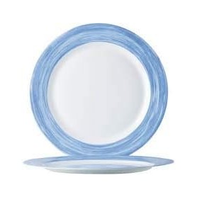 Esmeyer Assiette dessert BRUSH, 195 mm, bleu/blanc