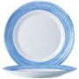 Esmeyer Assiette plate BRUSH, 235 mm, bleu/blanc