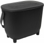 EDA Poubelle compost avec filtre, vert/anthracite