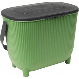 EDA Poubelle compost avec filtre, noir/anthracite