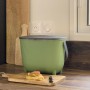 EDA Poubelle compost avec filtre, noir/anthracite