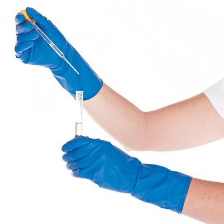 HYGOSTAR Gant de protection chimique High Risk, L, bleu