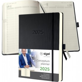 sigel Agenda planning Conceptum 2025, A4+, noir