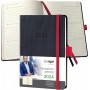 sigel Agenda de poche Conceptum 2025, env. A6, noir/rouge