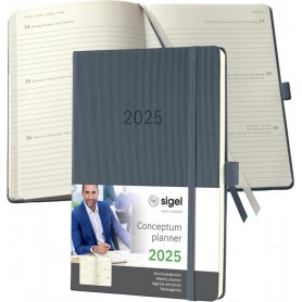 sigel Agenda planning Conceptum 2025, env. A5, gris