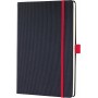 sigel Carnet de notes Conceptum, A5, quadrill, noir/rouge