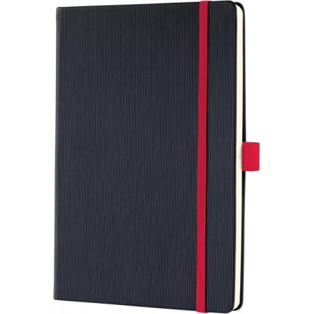 sigel Carnet de notes Conceptum, A5, quadrill, noir/rouge