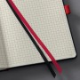 sigel Carnet de notes Conceptum, A5, quadrill, noir/rouge