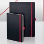 sigel Carnet de notes Conceptum, A5, quadrill, noir/rouge