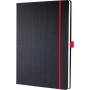 sigel Carnet de notes Conceptum, A4, lign, noir/rouge