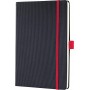 sigel Carnet de notes Conceptum, A5, lign, noir/rouge